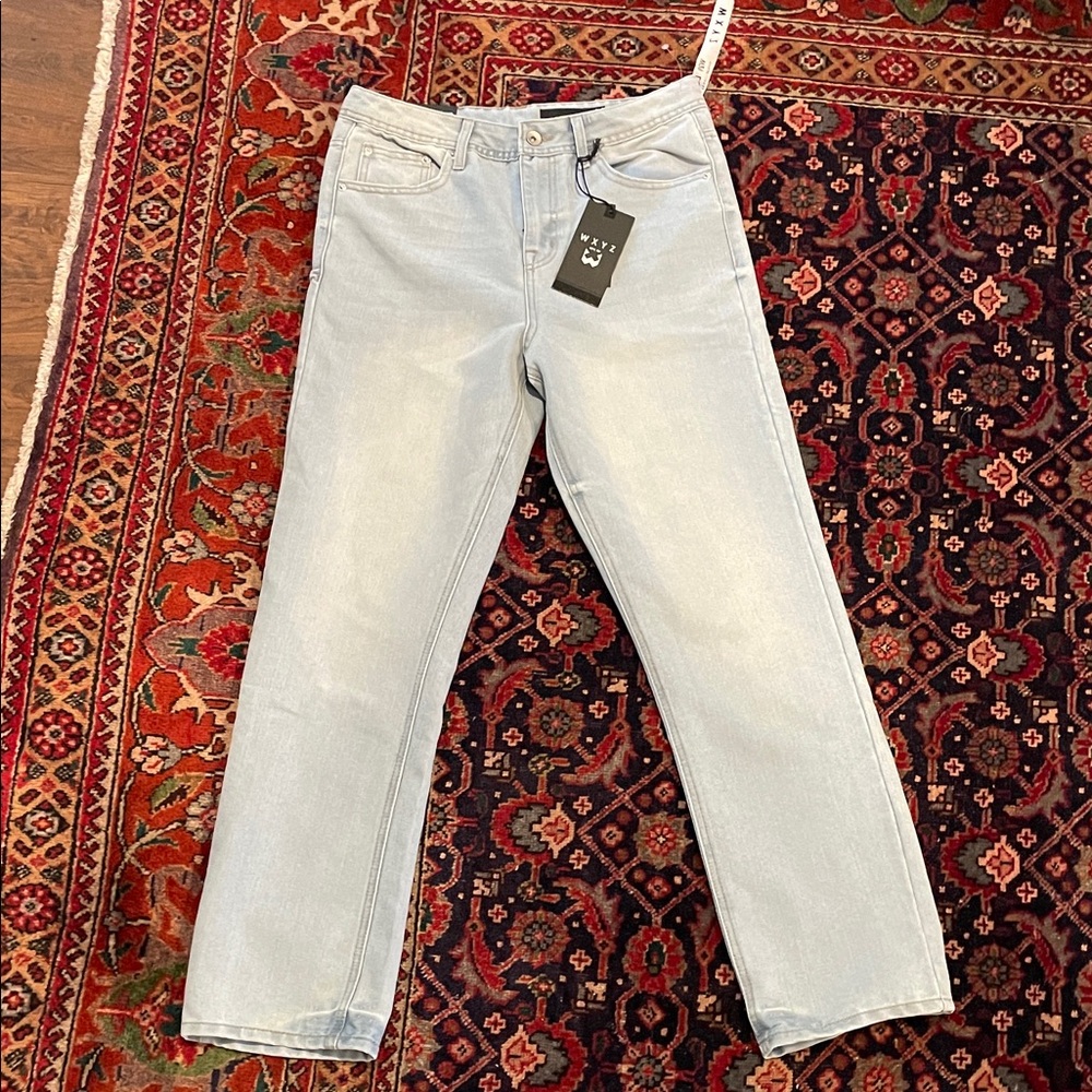 Classic Light Blue Straight Leg Jeans